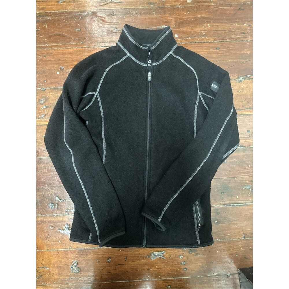 Kuhl Jacket Medium Black Alfpaca Fleece Full Zip Pockets Gorpcore